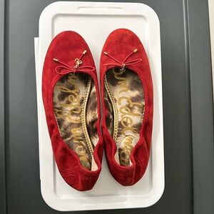 BUNDLING SALE: EUC Sam Edelman Suede Ballet Flats in Red